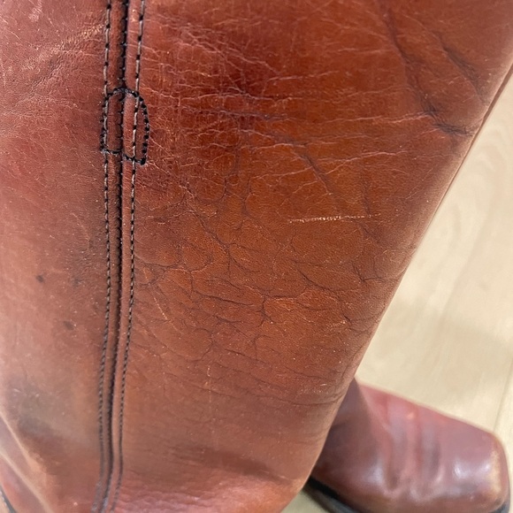 Priced to sell ! Gorgeous Vintage Frye classic Campus distressed Leather size 6 - Picture 6 of 16